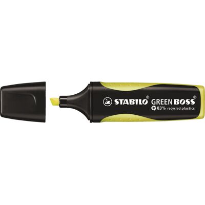 STABILO GREEN BOSS Highlighter - Dobbelt spids - Genanvendt STABILO GREEN BOSS Highlighter - Dobbelt spids - Genanvendt