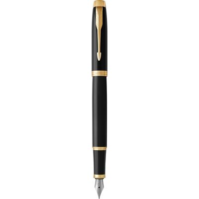 Parker Im Black Lacquer Gt Fyldepen M Parker Im Black Lacquer Gt Fyldepen M