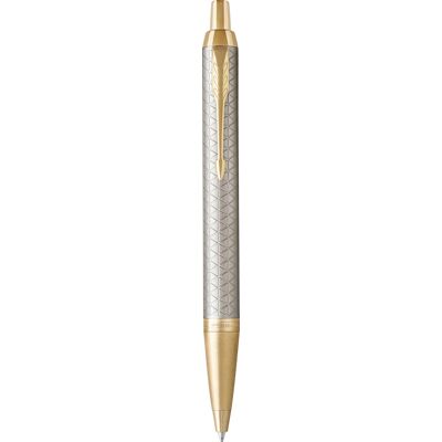 Parker Im Premium Warm Silver Gt Kuglepen M Parker Im Premium Warm Silver Gt Kuglepen M
