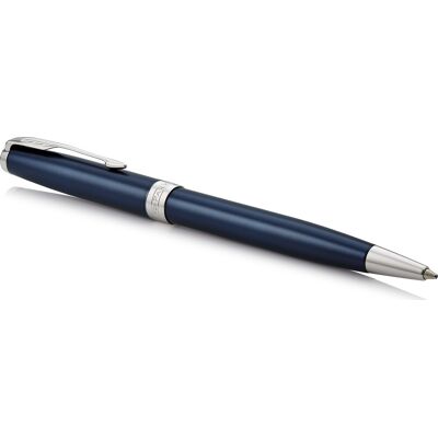 Parker Sonnet Blue Lacquer Ct Kuglepen M Parker Sonnet Blue Lacquer Ct Kuglepen M
