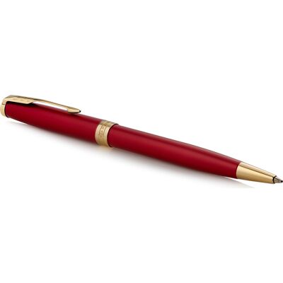 Parker Sonnet Red Lacquer Gt Kuglepen M Parker Sonnet Red Lacquer Gt Kuglepen M