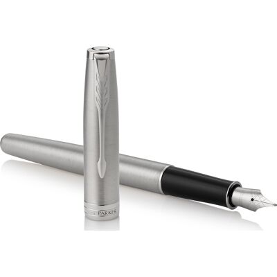 Parker Sonnet Stainless Steel Ct Fyldepen M Parker Sonnet Stainless Steel Ct Fyldepen M