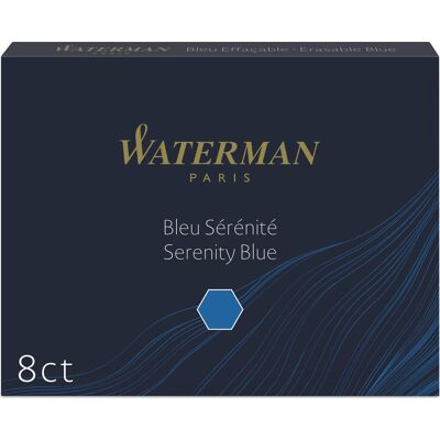 Waterman St Refill L Fyldepen Blå 8 Stk. Waterman St Refill L Fyldepen Blå 8 Stk.