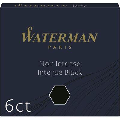 Waterman Int Refill L Fyldepen Sort 6 Stk. Waterman Int Refill L Fyldepen Sort 6 Stk.