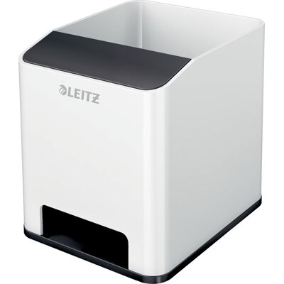 Leitz Wow Sound Penneholder Hvid/sort Leitz Wow Sound Penneholder Hvid/sort