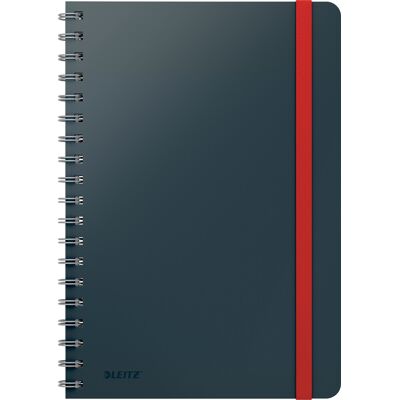 Leitz Cosy Spiralbog B5 Linjeret Grå Leitz Cosy Spiralbog B5 Linjeret Grå