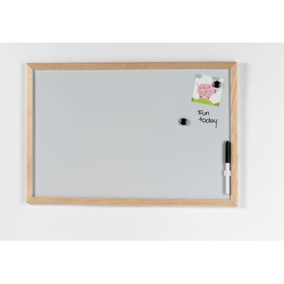 Naga Whiteboard Med Træramme, 60x40 Cm Naga Whiteboard Med Træramme, 60x40 Cm