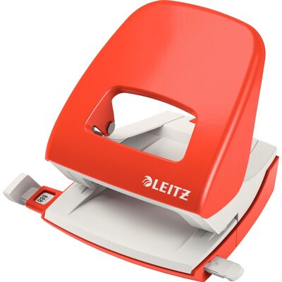 Leitz 5008 Hulapparat 30 Ark Lys Rød Leitz 5008 Hulapparat 30 Ark Lys Rød