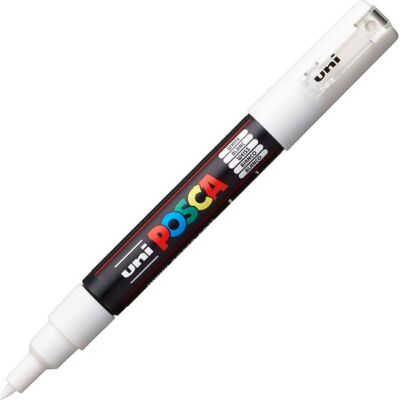 Posca Marker Pc-1m Ef 0,7-1 Mm White Posca Marker Pc-1m Ef 0,7-1 Mm White