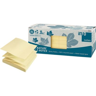 Info Nature Z-Notes 75x75 Mm Gul Info Nature Z-Notes 75x75 Mm Gul