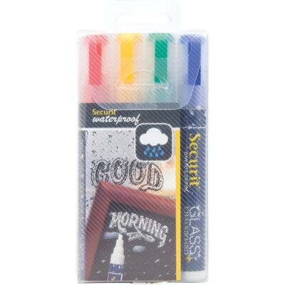 Securit Sma610 Kridtmarker 4 Farver Securit Sma610 Kridtmarker 4 Farver