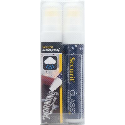 Securit Sma820 Kridtmarker Hvid 2 Stk. Securit Sma820 Kridtmarker Hvid 2 Stk.
