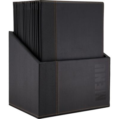 Securit Trendy Menukort A4 Sort 20 Stk. Securit Trendy Menukort A4 Sort 20 Stk.