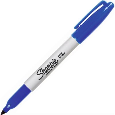 Sharpie Permanent Marker F Blå Sharpie Permanent Marker F Blå