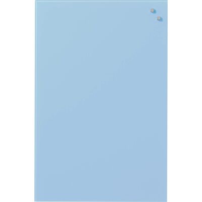 Naga Glassboard Magnetisk Glastavle 40x60, Lyseblå Naga Glassboard Magnetisk Glastavle 40x60, Lyseblå