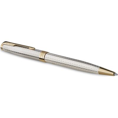 Parker Sonnet Silver Mistral Gt Kuglepen M Parker Sonnet Silver Mistral Gt Kuglepen M