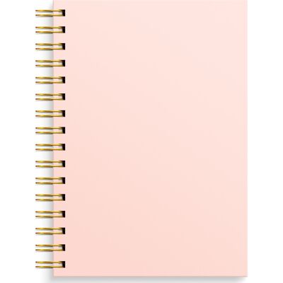 Burde Notesbog, A5, Linjeret, Pink Burde Notesbog, A5, Linjeret, Pink