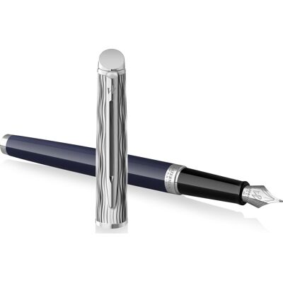 Waterman Hèmisphère Metal & Blue Ct Fyldepen M Waterman Hèmisphère Metal & Blue Ct Fyldepen M