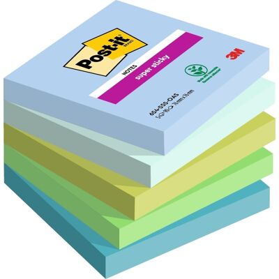 Post-It Super Sticky Notes Oasis 76x76 Mm Post-It Super Sticky Notes Oasis 76x76 Mm