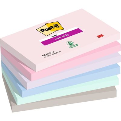Post-It Super Sticky Notes Soulful 76x127 Mm Post-It Super Sticky Notes Soulful 76x127 Mm
