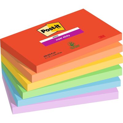 Post-It Super Sticky Notes Playful 76x127 Mm Post-It Super Sticky Notes Playful 76x127 Mm