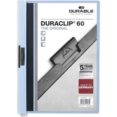 Durable Duraclip 60 Clipmappe A4 Blå Durable Duraclip 60 Clipmappe A4 Blå