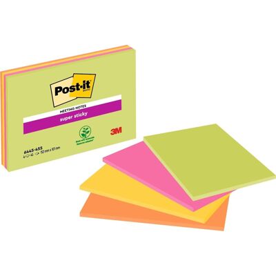 Post-It Super Sticky Meeting Notes 152x101 Mm Post-It Super Sticky Meeting Notes 152x101 Mm