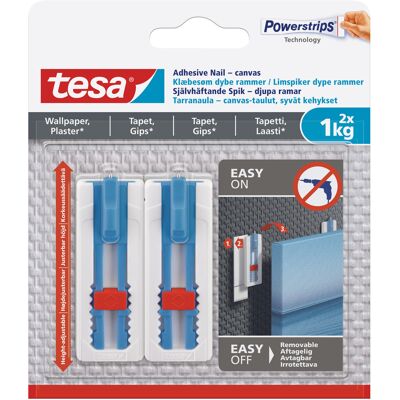 Tesa Klæbesøm Dybe Rammer, Tapet/gips, <1 Kg Tesa Klæbesøm Dybe Rammer, Tapet/gips, <1 Kg