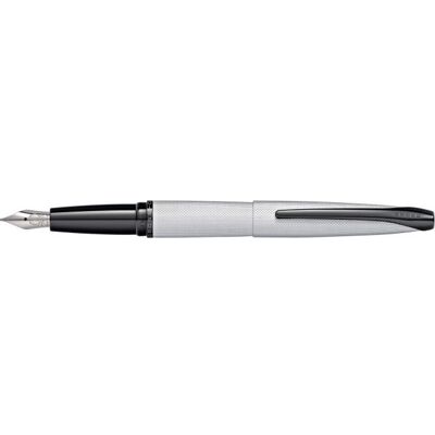 Cross Atx Fyldepen Brushed Chrome Diamond Cross Atx Fyldepen Brushed Chrome Diamond