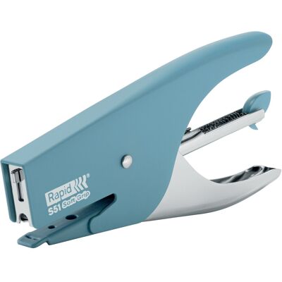 Rapid S51 Soft Grip Hæftetang 15 Ark Blå Rapid S51 Soft Grip Hæftetang 15 Ark Blå