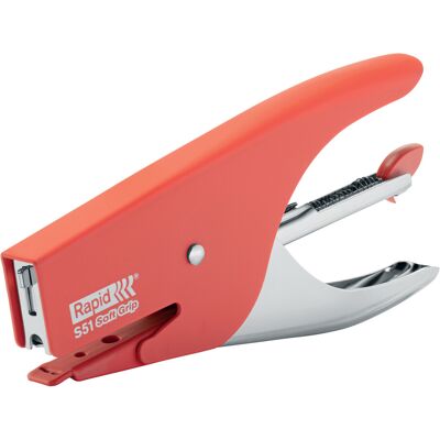 Rapid S51 Soft Grip Hæftetang 15 Ark Rød Rapid S51 Soft Grip Hæftetang 15 Ark Rød