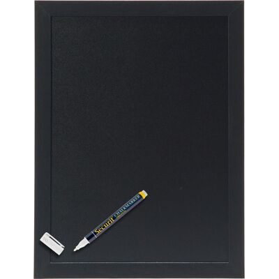 Securit Woody Kridttavle, 40x30 Cm, Sort Securit Woody Kridttavle, 40x30 Cm, Sort