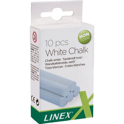 Linex Tavlekridt Hvid 10 Stk. Linex Tavlekridt Hvid 10 Stk.