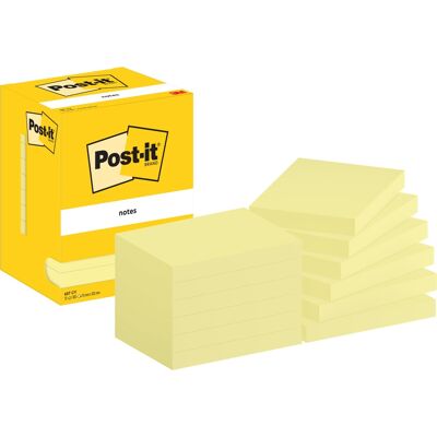 Post-It Notes 76x102 Mm Gul Post-It Notes 76x102 Mm Gul