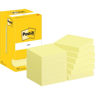 Post-It Notes 76x76 Mm Gul Post-It Notes 76x76 Mm Gul