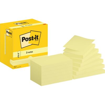 Post-It Z-Notes 76x127 Mm Gul Post-It Z-Notes 76x127 Mm Gul