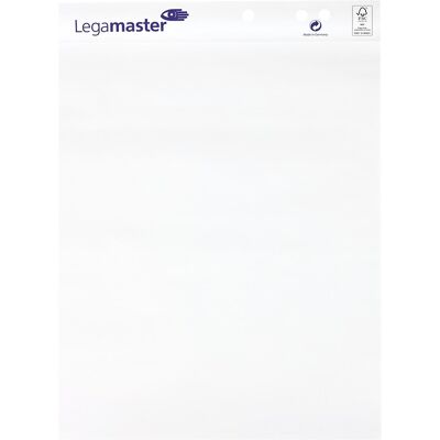 Legamaster Flipoverpapir, Blank, 98x65 Cm, 20 Ark Legamaster Flipoverpapir, Blank, 98x65 Cm, 20 Ark