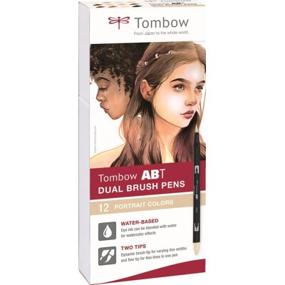Tombow Dual Penseltusser Portrait 12 Stk. Tombow Dual Penseltusser Portrait 12 Stk.