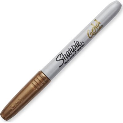 Sharpie Permanent Marker F Guld Sharpie Permanent Marker F Guld