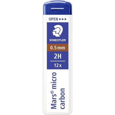 Staedtler Mars 250 Stifter 2h 0,5 Mm 12 Stk. Staedtler Mars 250 Stifter 2h 0,5 Mm 12 Stk.