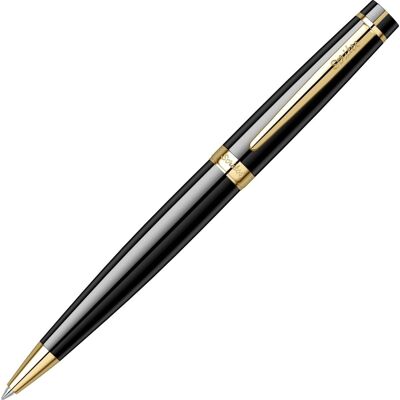 Scrikss Honour Kuglepen Black Lacquer 23kt. Gold Scrikss Honour Kuglepen Black Lacquer 23kt. Gold