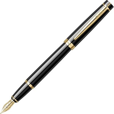 Scrikss Honour Fyldepen Black Lacquer 23kt. Gold Scrikss Honour Fyldepen Black Lacquer 23kt. Gold