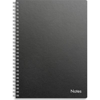 Burde Notesbog, A5, Linjeret, Sort Burde Notesbog, A5, Linjeret, Sort
