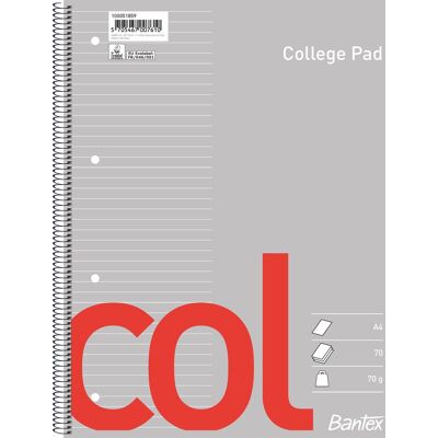 Bantex Col Kollegieblok A4+ Linjeret Bantex Col Kollegieblok A4+ Linjeret