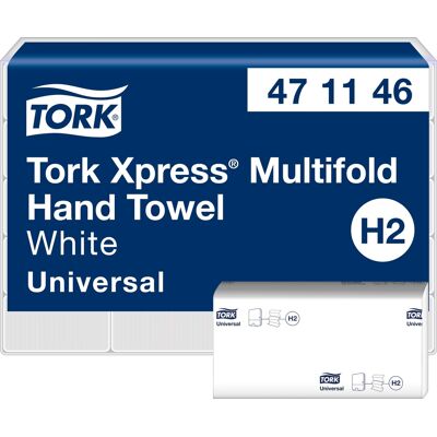 Tork Xpress Multifold Håndklædeark 2-lags - Papir Tork Xpress Multifold Håndklædeark 2-lags - Papir