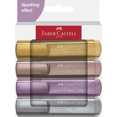 Faber-Castell Highlighter Metallic 4 Farver Faber-Castell Highlighter Metallic 4 Farver