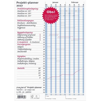 Mayland 2027 Projekt Planner, Blå Mayland 2027 Projekt Planner, Blå
