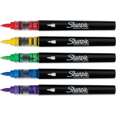 Sharpie Creative Akryl Penselmarker Ass. 5 Stk Sharpie Creative Akryl Penselmarker Ass. 5 Stk