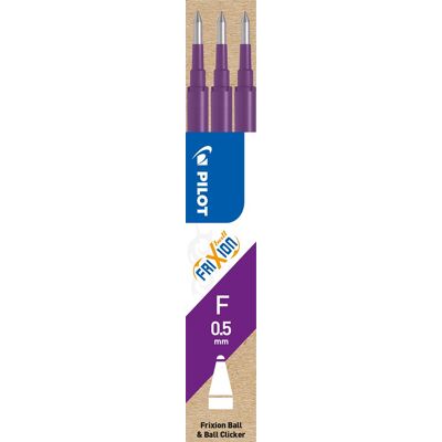 Pilot Frixion Refill F Violet 3 Stk. Pilot Frixion Refill F Violet 3 Stk.