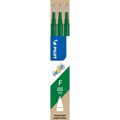 Pilot Frixion Refill F Grøn 3 Stk. Pilot Frixion Refill F Grøn 3 Stk.